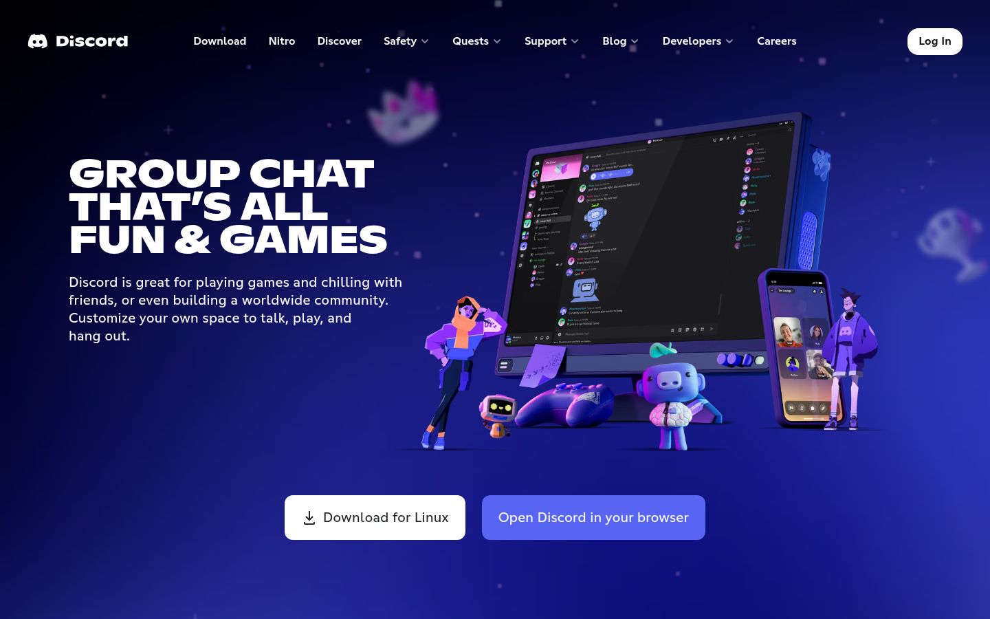 Screenshot of Discord - https://discord.com