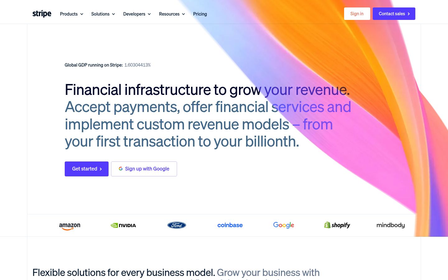 Screenshot of Stripe - https://stripe.com