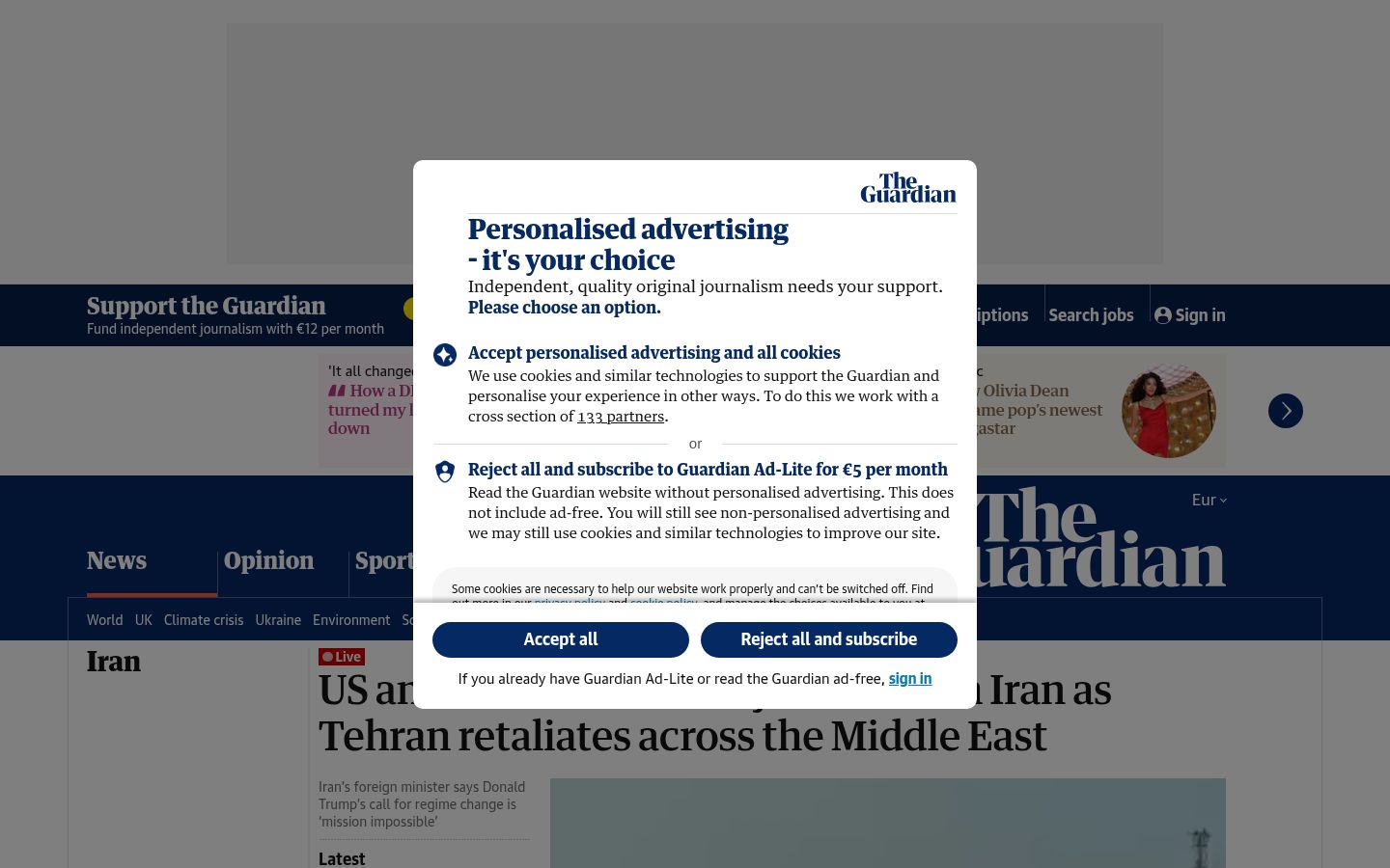 Screenshot of The Guardian - https://www.theguardian.com